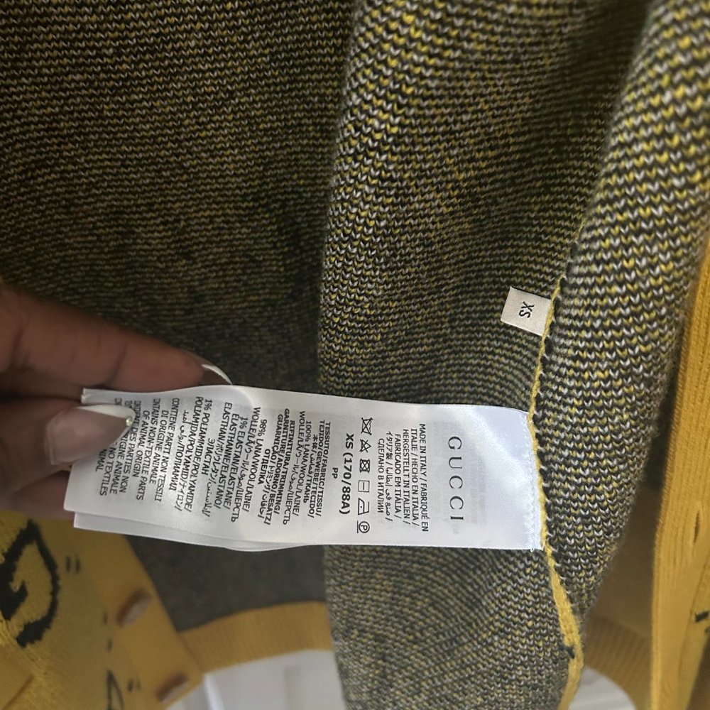 Gucci GG-Skunk wool cardigan - Picture 4 of 6